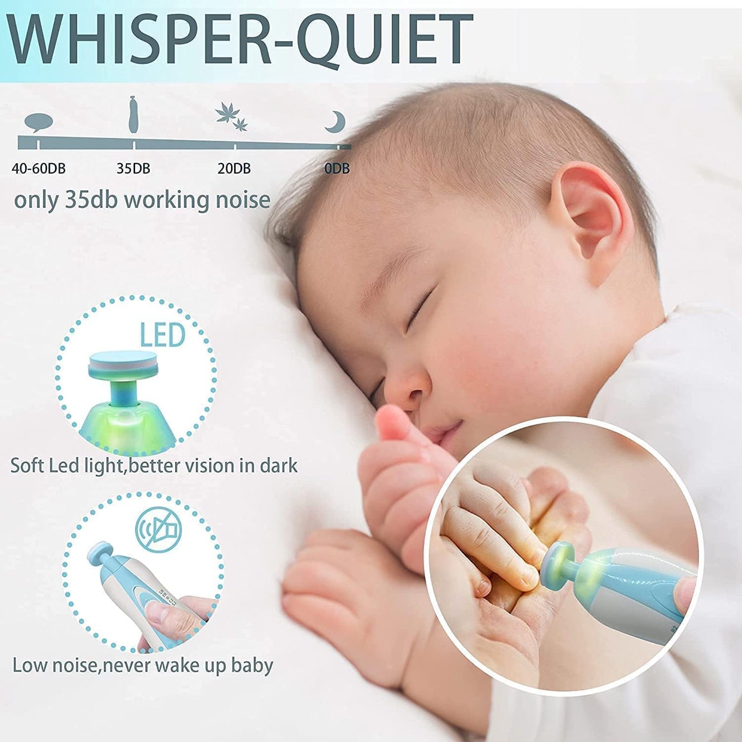 GentleGlide Electric Baby Nail Trimmer.