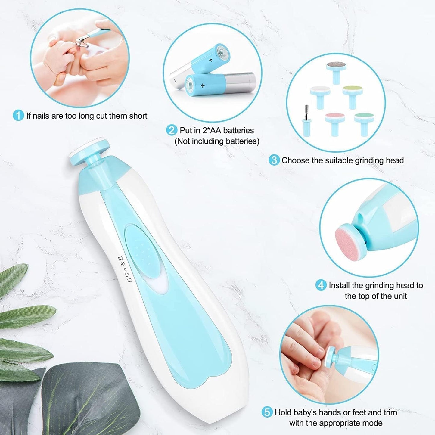 GentleGlide Electric Baby Nail Trimmer.