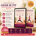 GHAR SE FIT | 28-Day Home Fitness & Healthy Eating Starter Plan for Indian Women (39-Page PDF)